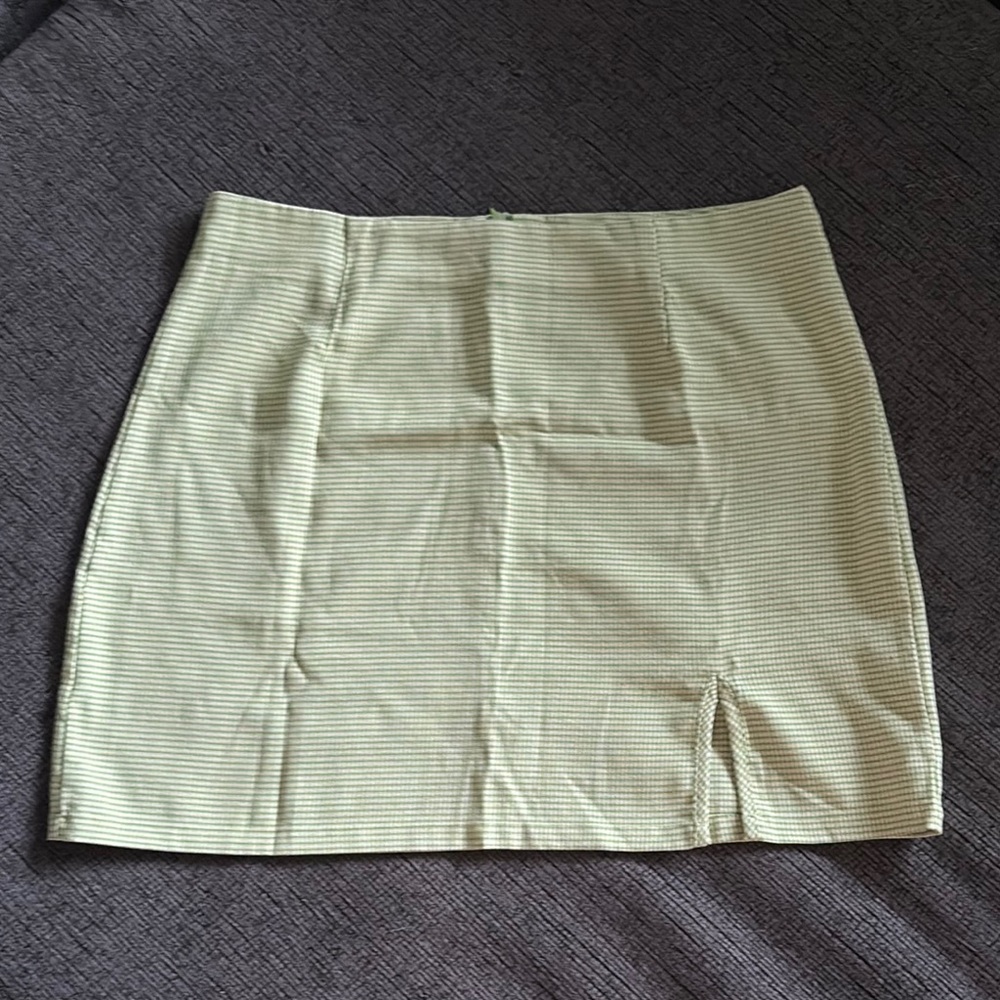 Yellow Striped Women's Skirt